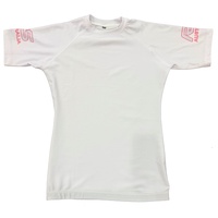 Rash Guard  Short Sleeve White